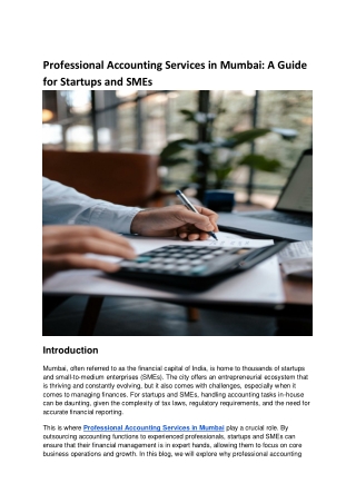 Professional Accounting Services in Mumbai_ A Guide for Startups and SMEs