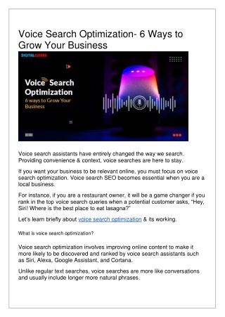 Voice Search Optimization: 6 Strategies to Boost Your Business