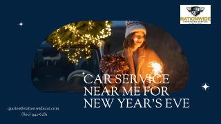 Car Service Near Me for New Year Eve