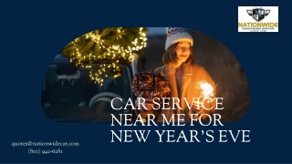 Car Service Near Me for New Year Eve