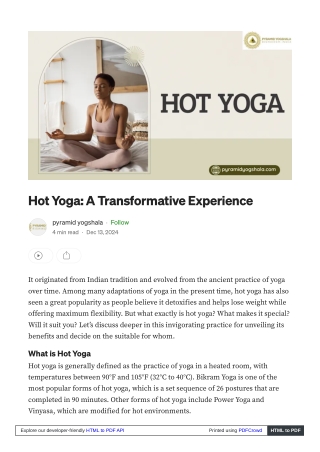 Hot Yoga_ Unlock Your Inner Strength