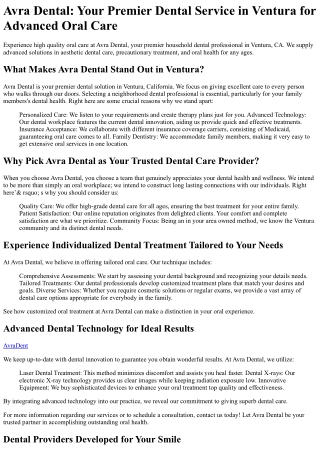 Avra Dental