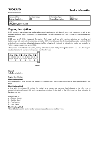 Volvo L180F Wheel Loader Service Repair Manual Instant Download