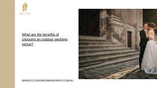 What are the benefits of choosing an outdoor wedding venue
