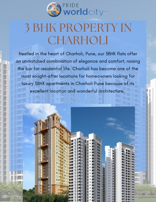 3 BHK Property in Charholi | Pride World City Montreal