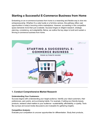 Starting a Successful E-Commerce Business from Home (1)