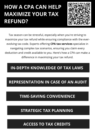 How A CPA Can Help Maximize Your Tax Refund?