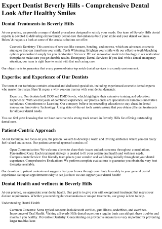 Dental Group of Beverly Hills