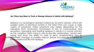 Are There Any Ways to Treat or Manage