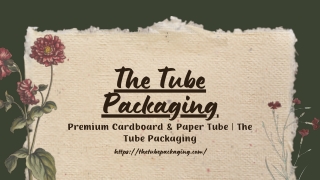 Paper Tubes A Sustainable Solution