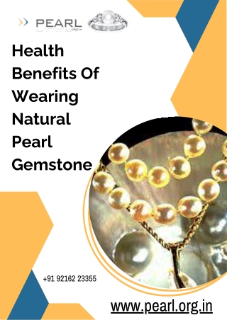 Health Benefits Of Wearing Natural Pearl Gemstone