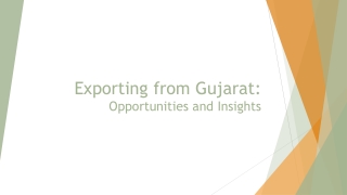 Exporting from Gujarat