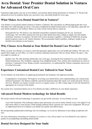 Avra Dental