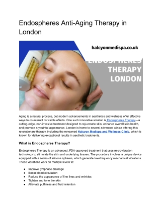 Endospheres Massage Therapy London