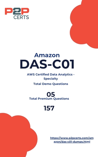 Free DAS-C01 Practice Test Questions for 2025 – Get Them from p2pcerts