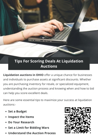 Tips For Scoring Deals At Liquidation Auctions