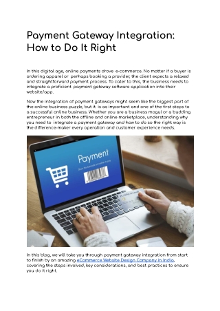 Payment Gateway Integration_ How to Do It Right