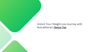 Unlock Your Weight Loss Journey with Nutrabharat’s Detox Tea