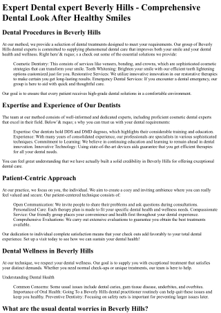 Dental Group of Beverly Hills