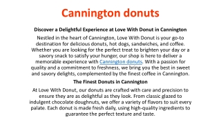 Cannington donuts