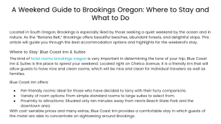 A Weekend Guide to Brookings Oregon_ Where to Stay and What to Do