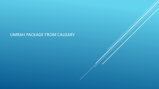 umrah package from Calgary