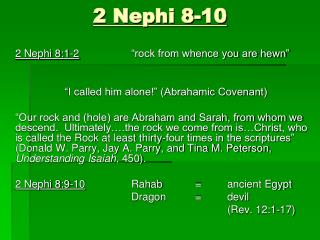 2 Nephi 8-10