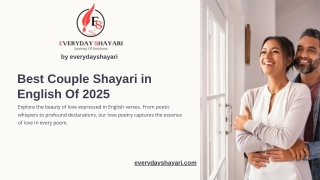 Best Couple Shayari in English Of 2025