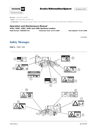 Caterpillar CAT 436C Backhoe Loader (1PR01599-01815) Operation and Maintenance Manual Instant Download
