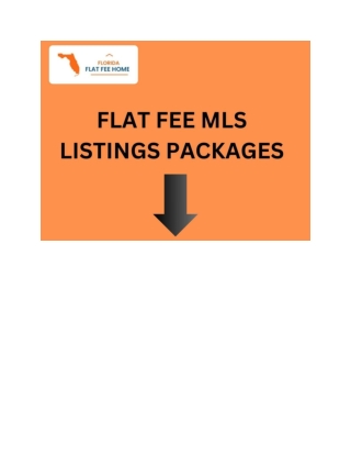 Affordable MLS Listing Packages for Florida Homeowners