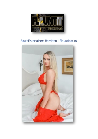 Adult Entertainers Hamilton | Flauntit.co.nz
