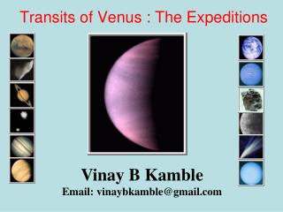 Transits of Venus : The Expeditions