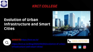 Evolution of Urban Infrastructure and Smart Cities