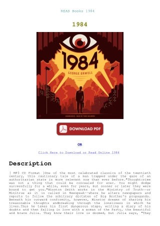 READ Books 1984