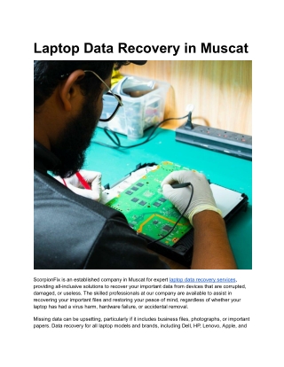Laptop Data Recovery in Muscat (1)