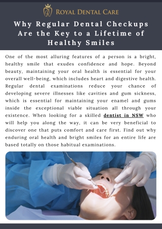 Why Regular Dental Checkups Are the Key to a Lifetime of Healthy Smiles