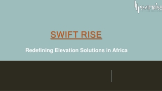 Swift Rise Lift Repair Services Nigeria: Expert Elevator Maintenance & Repair