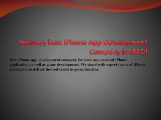 iOS Application Development complete with app developer