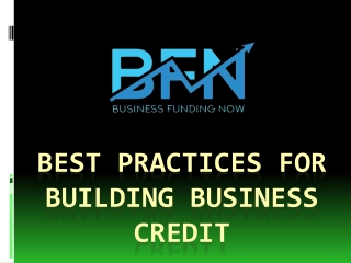 Best Practices for Building Business Credit