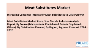 Meat Substitutes Market