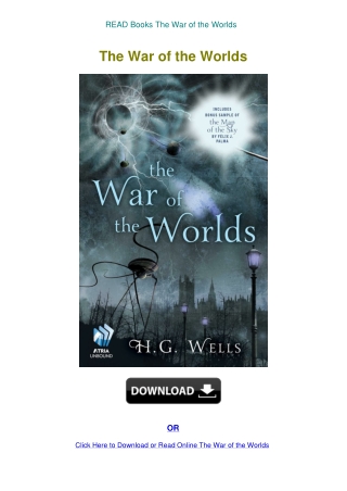 READ Books The War of the Worlds