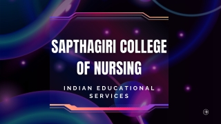 Sapthagiri College of Nursing Bangalore