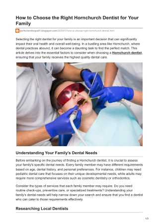 How to Choose the Right Hornchurch Dentist for Your Family (1)