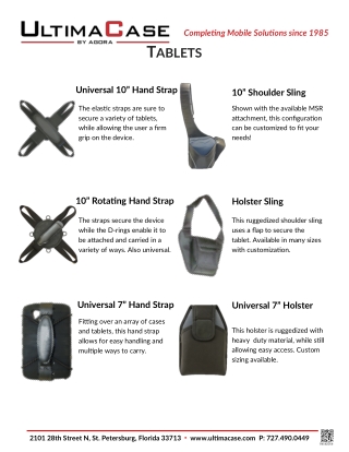 Protective Tablet Cases & Holsters for Mobility | UltimaCase