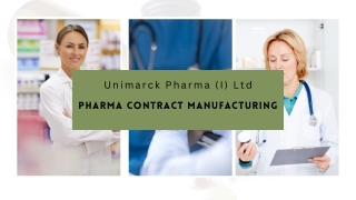 Pharma Products Contract Manufacturing Services