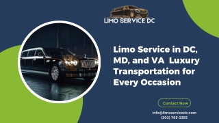 Limo Service DC, MD and VA