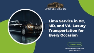 Limo Service DC, MD and VA