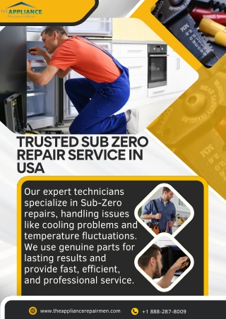 Certified Sub Zero Repair Service Near You - The Appliance Repairmen