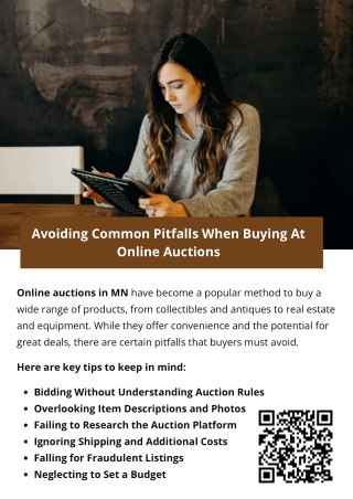 Avoiding Common Pitfalls When Buying At Online Auctions