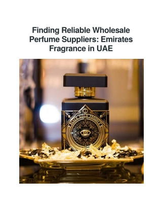 Retailer Perfume Suppliers: Premium Scents for Every Store